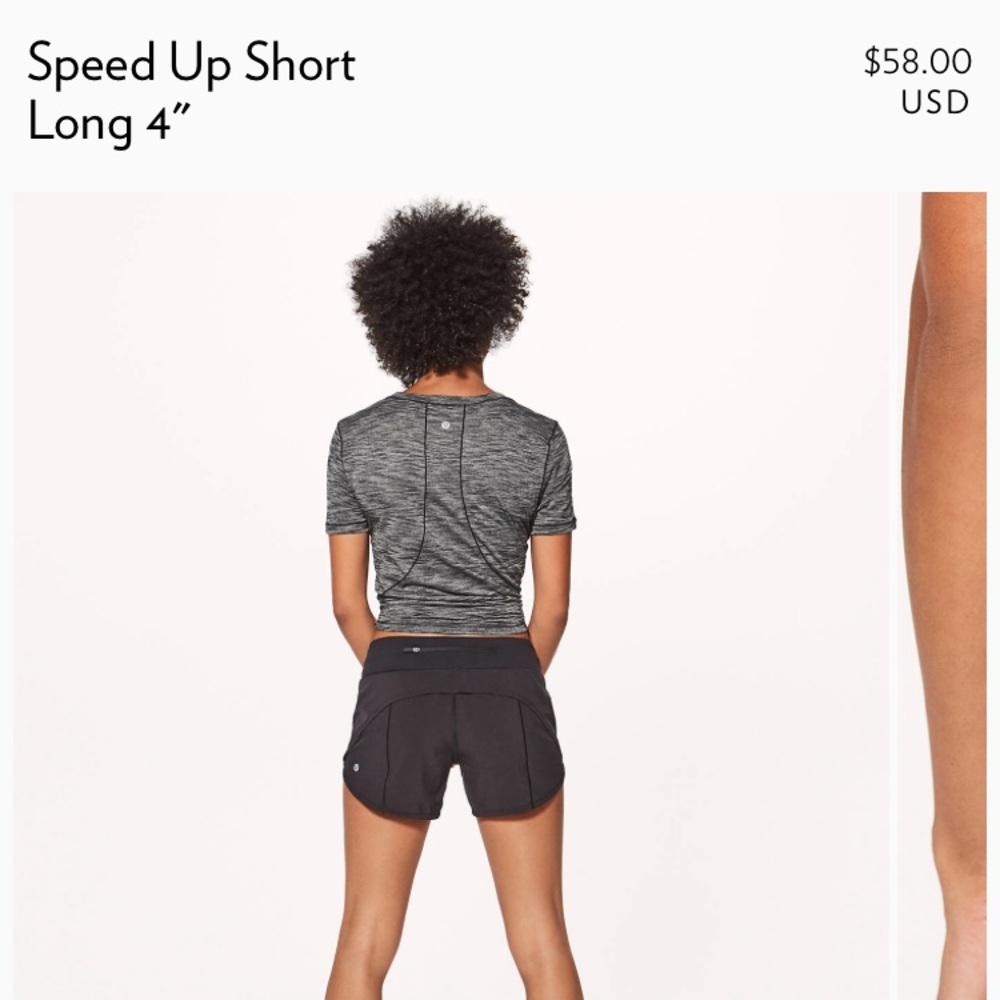 Black lululemon athletica women’s shorts